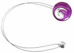 Magnetiga kardinahoidja, violetne
