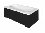 Vann, teisaldatav Besco Aria, 70 cm x 170 cm x 58.5 cm, ristk&uuml;lik, valge/must