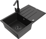 K&ouml;&ouml;givalamu koos kraaniga Mexen Bruno Telma, graniit, 79.5 cm x 49.5 cm x 20 cm, metallic black/silver