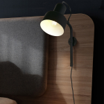 Valgusti seinale Searchlight Plug-In Wall, E14, 1 x 7 W, must v.