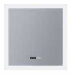 Peegel Searchlight Digital Clock, valgustusega, rippuv, 60 cm x 60 cm, valge v.