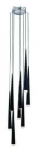 Valgusti rippuv AZzardo Stylo 8 AZ0161, G9, 8 x 40 W, must v.
