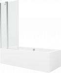 Vann, seinaga seinaga, teisaldatav Mexen Cube, 180 cm x 80 cm x 39 cm, ristk&uuml;lik, valge