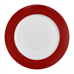 Taldrik magustoidu Ambition Aura Red, &Oslash; 19 cm, valge v./punane v.