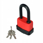 Riputatav ukselukk Faster Tools, must/punane, 50 mm