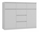 Kummut Malwa 2D6S, valge v., 100 cm x 40 cm x 120 cm