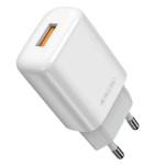 Reisilaadija Jellico EU01, USB Type A, valge v., 12 W
