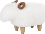 Tumba Beliani Lamb, valge v., 34 cm x 61 cm x 36 cm