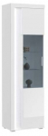 Vitriinkapp MC Akcent Skylight, valge v., 60 cm x 37 cm x 202 cm