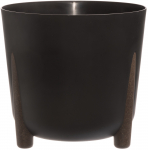 Lillepott 4Living Frida ECO, pol&uuml;prop&uuml;leen (pp), &Oslash; 34 cm, must v.