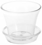 Lillepott 4Living, klaas, 15 cm x 15 cm, l&auml;bipaistev v.