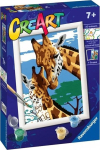 Maalimine numbrite j&auml;rgi Ravensburger CreArt Cute Giraffes, mitmev&auml;rviline