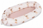 Beebipesa Sensillo Muslin, valge v./roosa v.