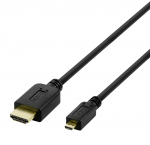 Laadimisjuhe Deltaco Baltic, HDMI/Micro HDMI, 200 cm, must