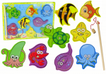 Magnetiline m&auml;ng, kalap&uuml;&uuml;k Sea Animals, 22 cm, mitmev&auml;rviline