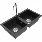 K&ouml;&ouml;givalamu Mexen Mario, graniit, 82 cm x 43.6 cm x 16.1 cm, h&otilde;be/must/kroom