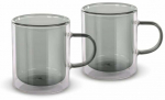 Topeltklaasist kruusikomplekt Lamart Vaso LT9121, must v., 0.350 l