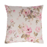 Dekoratiivne padi Home4you Holly Painted Roses, roosa v./beež v., 45 cm x 45 cm