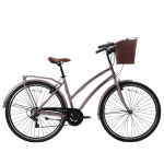 Jalgratas linna- Bisan Serenity S, 28 ", 19" raam, must v./roosa v., korviga