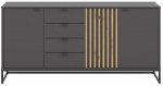 Kummut Phil, grafiit v./artisan oak, 85 cm x 176 cm x 40 cm