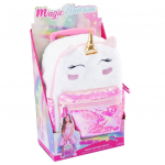 Laste seljakott Magic Unicorn, valge v./roosa v., 25 cm x 12 cm x 32 cm