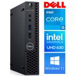 Statsionaarne arvuti Dell RM83182, taastatud Intel Core i5-8500T, DDR4 8 GB, SSD 512 GB, Intel UHD Graphics 630 Dynamic, Windows 11 Pro OptiPlex 3060 Micro