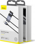 Juhe Baseus CALHZ-01, Lightning/USB Type A/2 x USB Type A Female, 100 cm, must v.