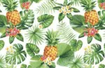 Lauamatt Domoletti Simple Pineapple KSKHLG-251, 43.5 cm x 28 cm, Roheline v.