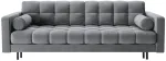 Diivanvoodi Cosmopolitan Design Bali Velvet Bluvel, helehall v., 84 x 222 cm x 105 cm