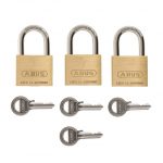 Lukk Abus 60/40 Triples C, messingi v., 60 mm x 40 mm