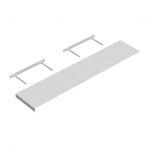 Seinariiul Velano FS 118/24, valge v., 3.8 cm x 23.5 cm x 118 cm