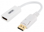 Adapter Unitek DisplayPort to HDMI Displayport, HDMI female, 20 m, valge v.