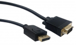 Juhe Gembird DisplayPort - VGA Displayport 20 pin male, VGA 15 pin male, 1.8 m, must v.