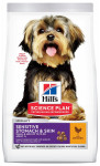 Kuiv koeratoit Hill's, kanaliha Science Plan Canine Adult Sensitive Stomach & Skin Small & Mini, 6 kg