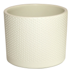 Lillepott Domoletti, keraamiline, &Oslash; 19 cm, valge v./beež v.