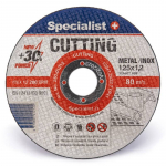 Nurklihvija l&otilde;ikeketas Specialist+ 250-01212, 125 mm x 1.2 mm x 22 mm
