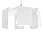 Valgusti rippuv Sollux Tulip 1, E27, 1 x 60 W, valge v. / valge v.