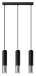 Valgusti rippuv Sollux Loopez 3L 5903282731653, GU10, 3 x 40 W, must v. / kroom v.