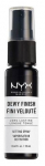 Meigi fiksaator NYX Professional Makeup Long Lasting Dewy Finish Mini Setting Spray, l&auml;bipaistev v., 18 ml