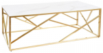 Kohvilaud Escada A II, kuldne v./valge v., 120 cm x 60 cm x 40 cm