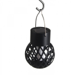 Rippuv p&auml;ikesepaneeliga valgusti Tarmo Flame Solar, 3W, IP44, must v.