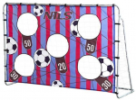 Jalgpalli v&auml;ravav&otilde;rk v&auml;raval&ouml;&ouml;kide harjutamiseks Nils NT7788 2in1 Goal, 215 cm x 76 cm x 150 cm
