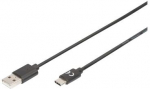 Kaabel Digitus USB - USB-C USB, USB-C, 1.8 m, must