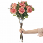 Kunstlill, daaliad AmeliaHome Piwoni, roheline/roosa, 62 cm