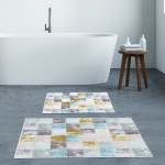 Vannitoamattide komplekt Foutastic 299ANR1554, mitmev&auml;rviline, 150 cm x 60 cm