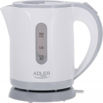Elektriline veekeetja Adler AD 1371g, 0.8 l, valge v./hall v.