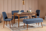 S&ouml;&ouml;gitoa komplekt Kalune Design Vina 1048, p&auml;hklipuu v./tumesinine v.