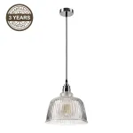 Valgusti rippuv Domoletti ELI 41902, E27, 1 x 60 W, l&auml;bipaistev v. / plaatina v.