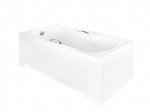 Vann, teisaldatav Besco Aria Plus, 70 cm x 170 cm x 58.5 cm, ristk&uuml;lik, valge