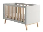 Beebivoodi Pinio Swing 034-011-310, puidu v./hall v., 70 x 140 cm, ilma voodipesukastita, ilma madratsita